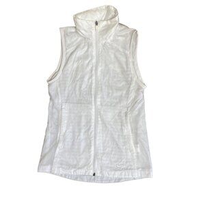 Nike Golf Windbreaker Vest Womens XS Lightweight Hooded White